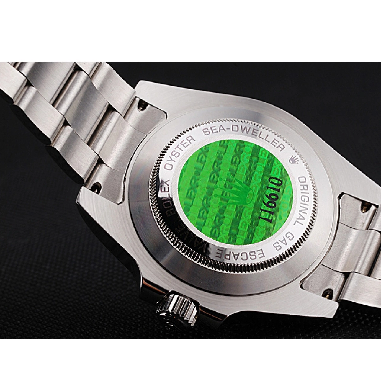 AAA replica watch Rolex 622837 Stainless Dial Bracelet Steel Black Case Dwellerr Sky And 0806